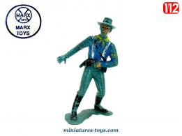 Un officier de cavalerie US en figurine plastique par Marx Toys au 1/12e
