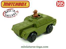 Le Scout car Stoat miniature Matchbox Rolamatics vert armée au 1/65e