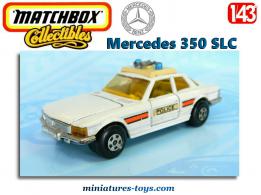 La Mercedes 350 SLC Police en miniature de Matchbox England au 1/43e