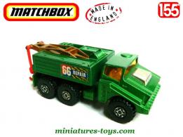 Le camion 6x6 dépanneur militaire de Matchbox Battle-Kings au 1/55e