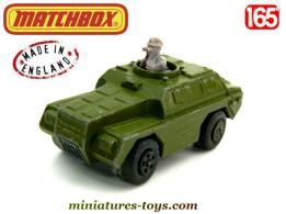 Le Scout car Stoat miniature de Matchbox Rolamatics vert armée au 1/65e