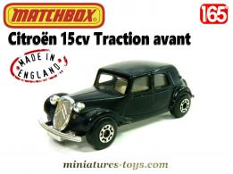 La Citroën 15cv Traction avant en miniature de Matchbox England au 1/66e