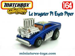 Le dragster Pi Eyed Piper bleu miniature de Matchbox England au 1/64e