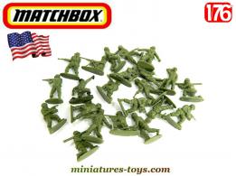 Les soldats de l'armée américaine de 1944 en figurine par Matchbox au 1/76e