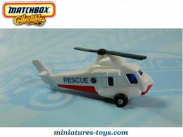 L'hélicoptère Kaman SH-2 Seasprite Rescue en miniature de Matchbox au 1/120e