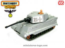 Le char allemand Kingtiger en miniature de Matchbox Battle Kings au 1/65e