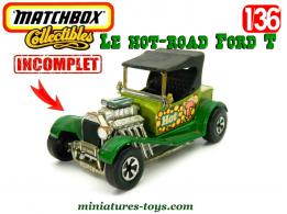 Le hot road Ford T miniature de Matchbox Speed Kings au 1/36e incomplet