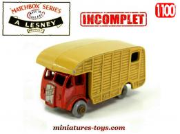 Le camion transport de chevaux Marshall miniature Lesney Matchbox au 1/100e