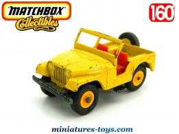 La Jeep jaune miniature de Matchbox Lesney au 1/60e