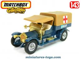 La Crossley ambulance RAF de 1918 en miniature par Matchbox au 1/43e