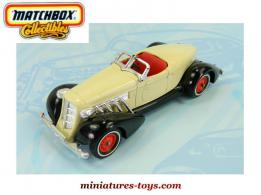 Le Speedster Auburn de 1936 en miniature par Matchbox Yesteryear au 1/43e