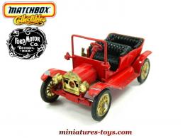 La Ford T rouge miniature de Lesney Matchbox Yesteryear au 1/43e incomplète