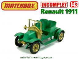 La Renault 1911 miniature de Lesney Matchbox England au 1/42e incomplète