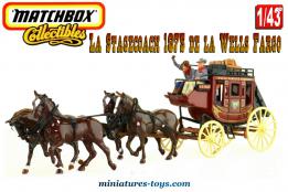 La diligence de Cow-boys du Far West en miniatue par Matchbox au 1/43e