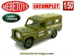 La Land Rover Commando miniature de Mebetoys au 1/50e incomplète