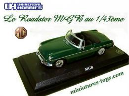 Le lot de 5 roadster MGB 1962 en miniature d'Universal Hobbies au 1/43e