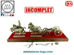 Le train d'artillerie à Austerlitz avec figurine métal par MHSP au 1/32e incomplet