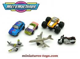 Les six miniatures par Micro Machines Galoob