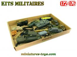 Un lot de kits et maquettes de véhicules militaires incomplets au 1/72e 1/76e