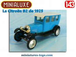 La Citroën B2 1925 en tacot miniature Minialuxe n°6 au 1/43e