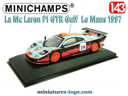 La Mc Laren F1 GTR Gulf n°39 Le Mans 1997 miniature par Minichamps au 1/43e