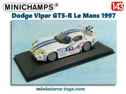 La Dodge Viper GTS-R n°63 Le Mans 1997 en miniature par Minichamps au 1/43e