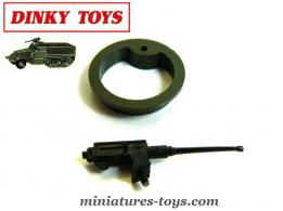 La tourelle et la mitrailleuse de l'Half Track US miniature Dinky Toys au 1/50e