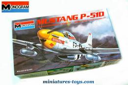 Le chasseur américain Mustang P-51D en kit de Monogram au 1/48e