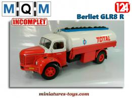 Le camion Berliet GLR8 R citerne Total miniature de MQM au 1/24e incomplet