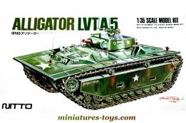 La maquette du LVT A 5 Alligator par Nitto au 1/35e partiellement monté