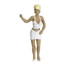 La figurine de la femme faisant du stop par Norev au 1/43e