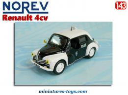 La Renault 4cv modèle 1947 Police de Paris en miniature par Norev au 1/43e