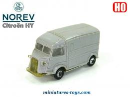 Le Citroën HY gris en miniature de Micro Norev au HO au 1/86e