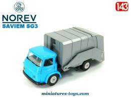 Le camion Saviem SG3 benne a ordures miniature de Norev au 1/43e
