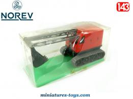 La pelle mécanique rouge sur chenille de 1959 en miniature par Norev au 1/43e