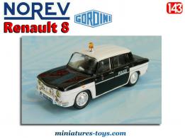 La Renault 8 Gordini de la Police de Paris en miniature par Norev au 1/43e