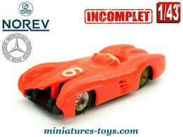 La Mercedes Benz compétition en miniature par Norev au 1/43e incomplète