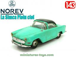 La Simca plein-ciel verte en miniature Norev au 1/43e