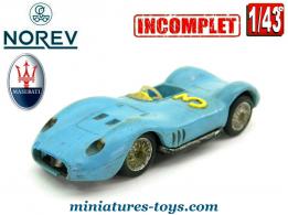 La Maserati Sport 200 SI miniature bleue par Norev au 1/43e incomplète