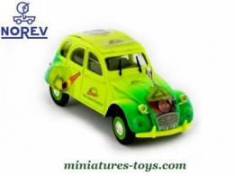 La 2cv 6 Citroën 1986 Kiwi Zespri en miniature de Norev au 1/43e