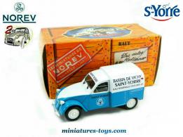 La 2cv Citroën AZU 1959 Vichy Saint Yorre en miniature de Norev au 1/43e