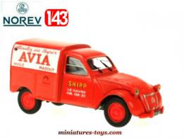 La 2cv Citroën AZU 1961 Avia Shipp en miniature de Norev au 1/43e