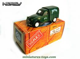 La 2cv Citroën AZU 1961 Perrier en miniature par Norev au 1/43e