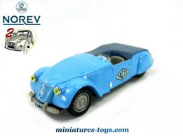 La 2cv Citroën Barbot spéciale de 1953 en miniature par Norev au 1/43e