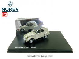La 2cv Citroën 1950 en miniature de Norev au 1/43e