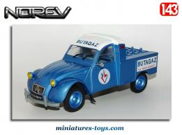 La 2cv Citroën AZU pick-up Butagaz en miniature par Norev au 1/43e
