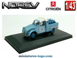 La 2cv Citroën AZU pick-up Butagaz en miniature par Norev au 1/43e