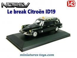 Le break Citroën ID19 Gendarmerie en miniature de Norev au 1/43e
