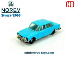La Simca 1500 bleue en miniature par Micro Norev au H0 HO 1/86e
