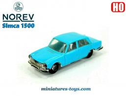 La Simca 1500 bleue en miniature par Micro Norev au H0 HO 1/86e